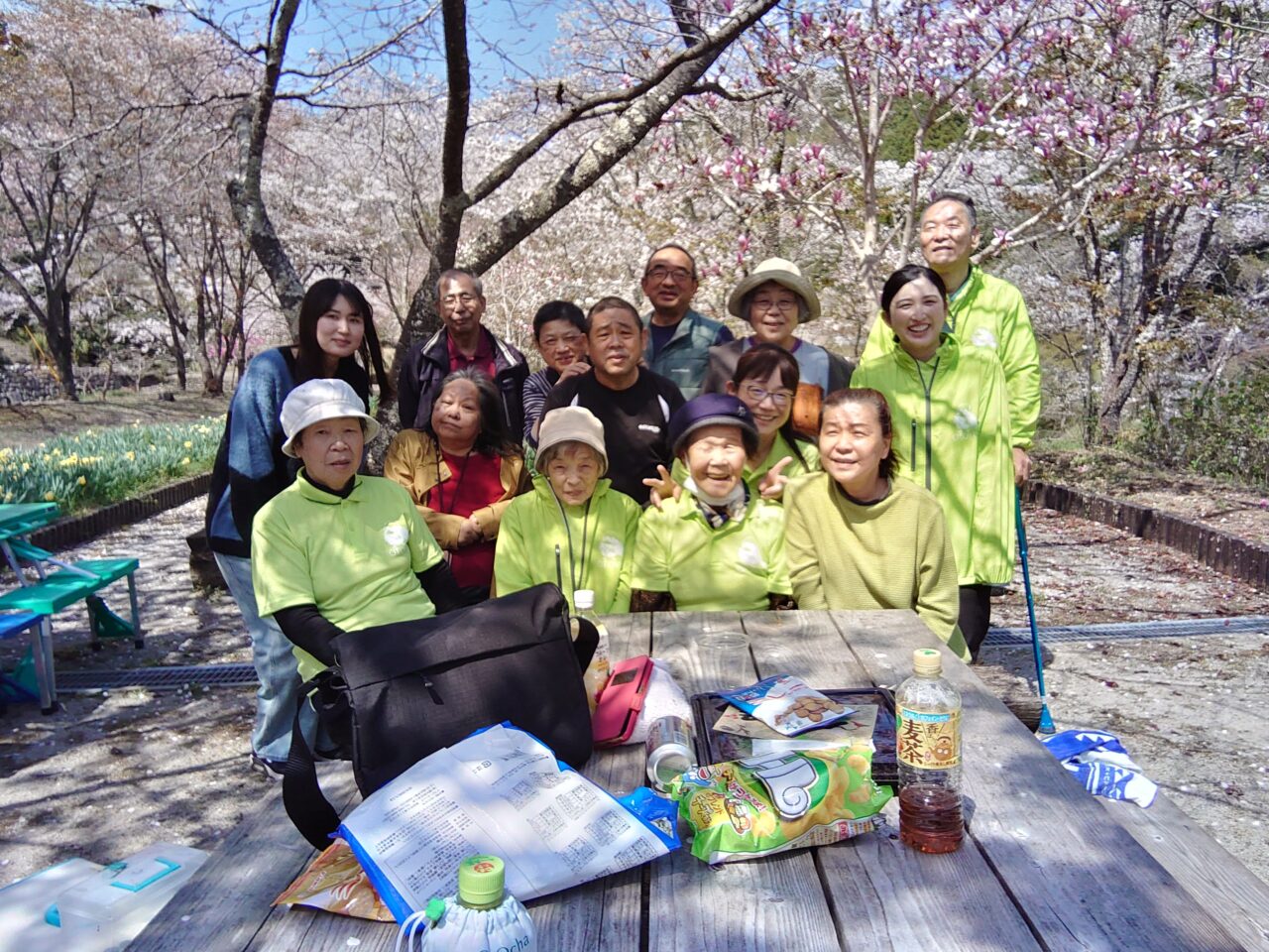 お花見in平山親水公園！